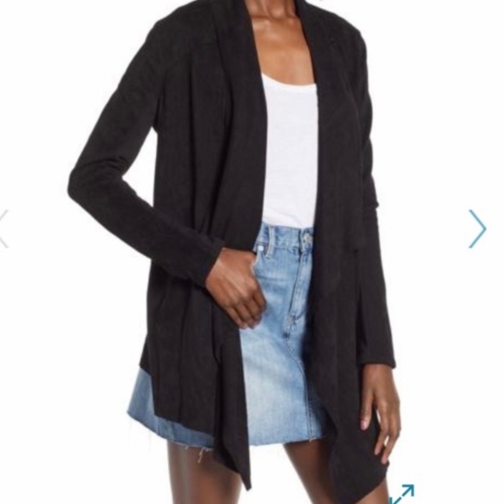 NWOT BLANKNYC Faux Suede Drape Jacket - Small